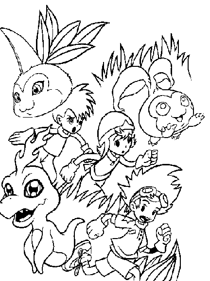 Coloring page: Digimon (Cartoons) #51545 - Free Printable Coloring Pages