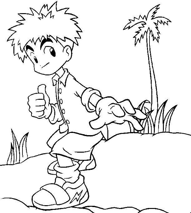 Coloring page: Digimon (Cartoons) #51550 - Free Printable Coloring Pages