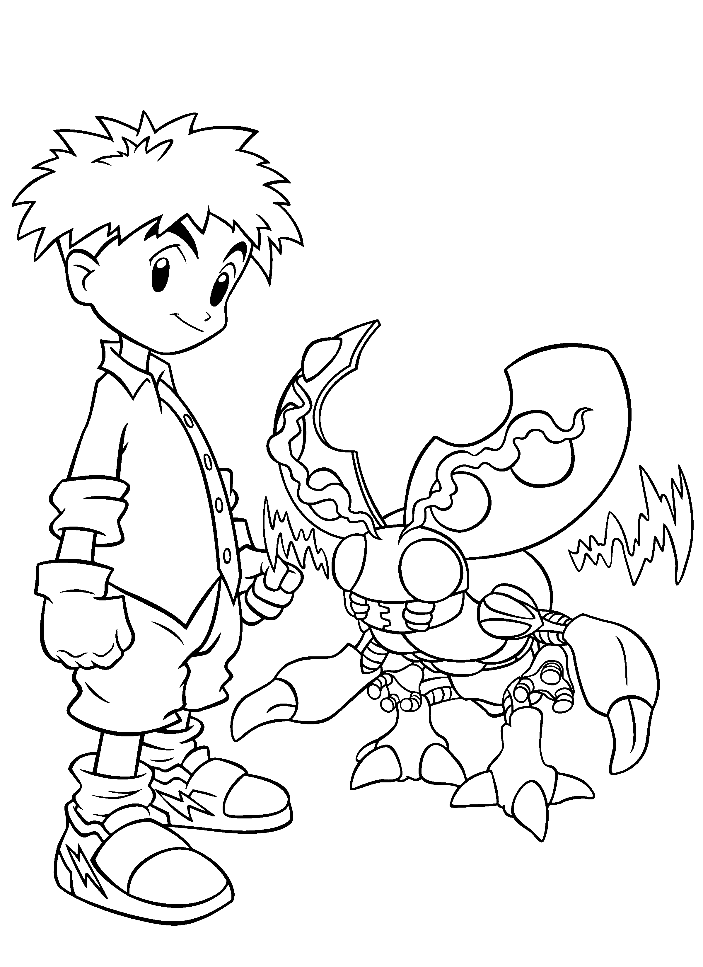 Coloring page: Digimon (Cartoons) #51567 - Free Printable Coloring Pages