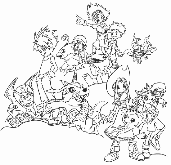 Coloring page: Digimon (Cartoons) #51568 - Free Printable Coloring Pages