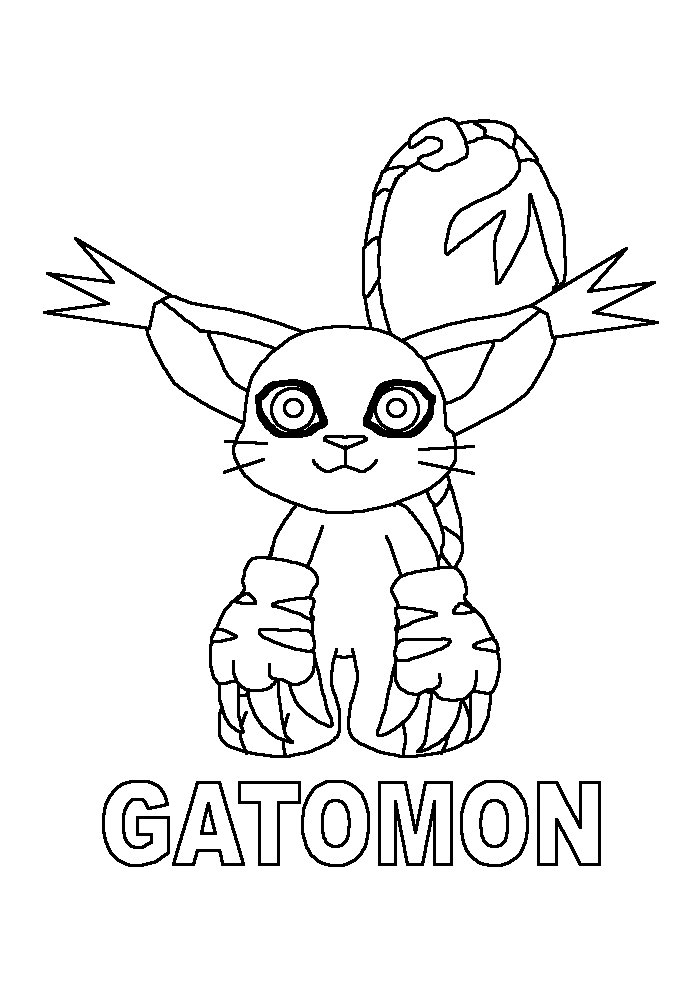 Coloring page: Digimon (Cartoons) #51579 - Free Printable Coloring Pages