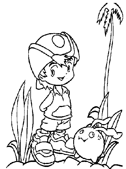 Coloring page: Digimon (Cartoons) #51584 - Free Printable Coloring Pages