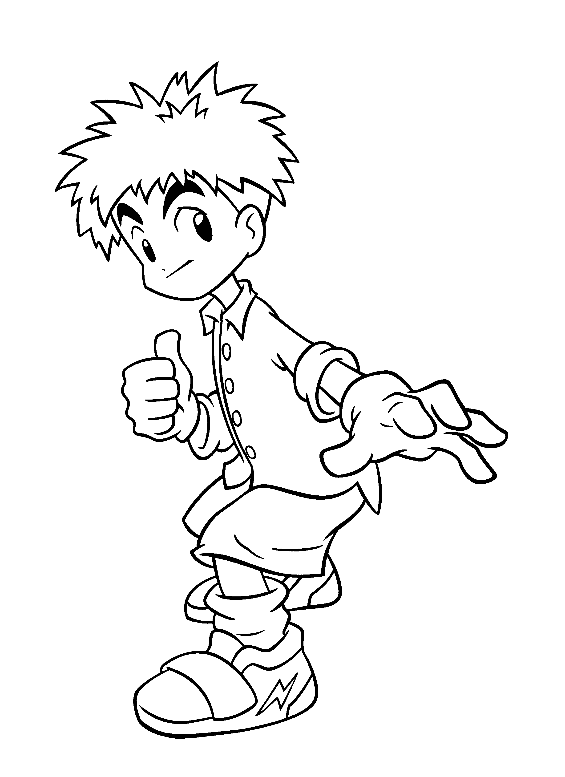 Coloring page: Digimon (Cartoons) #51603 - Free Printable Coloring Pages