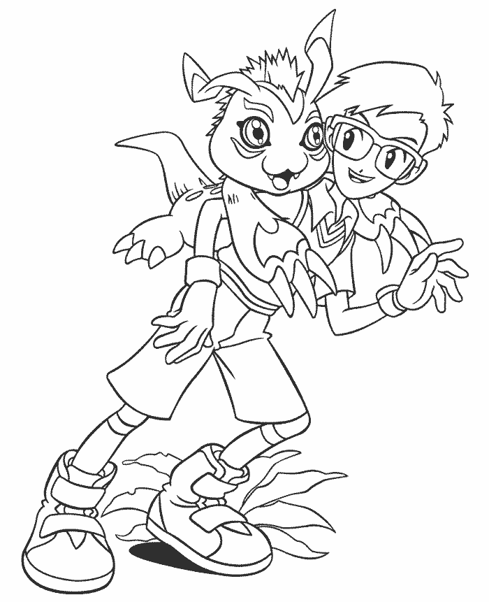 Coloring page: Digimon (Cartoons) #51607 - Free Printable Coloring Pages