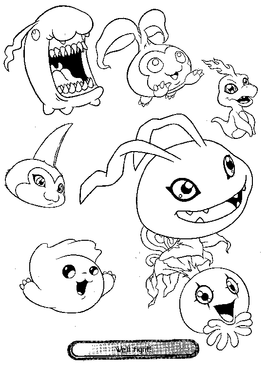 Coloring page: Digimon (Cartoons) #51608 - Free Printable Coloring Pages