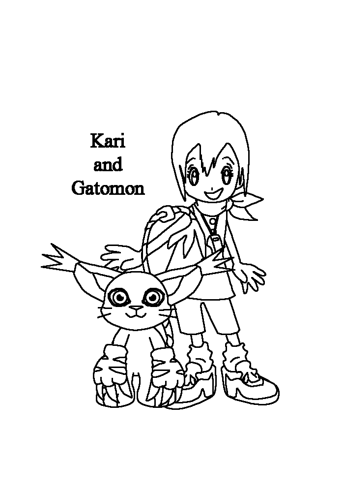 Coloring page: Digimon (Cartoons) #51620 - Free Printable Coloring Pages