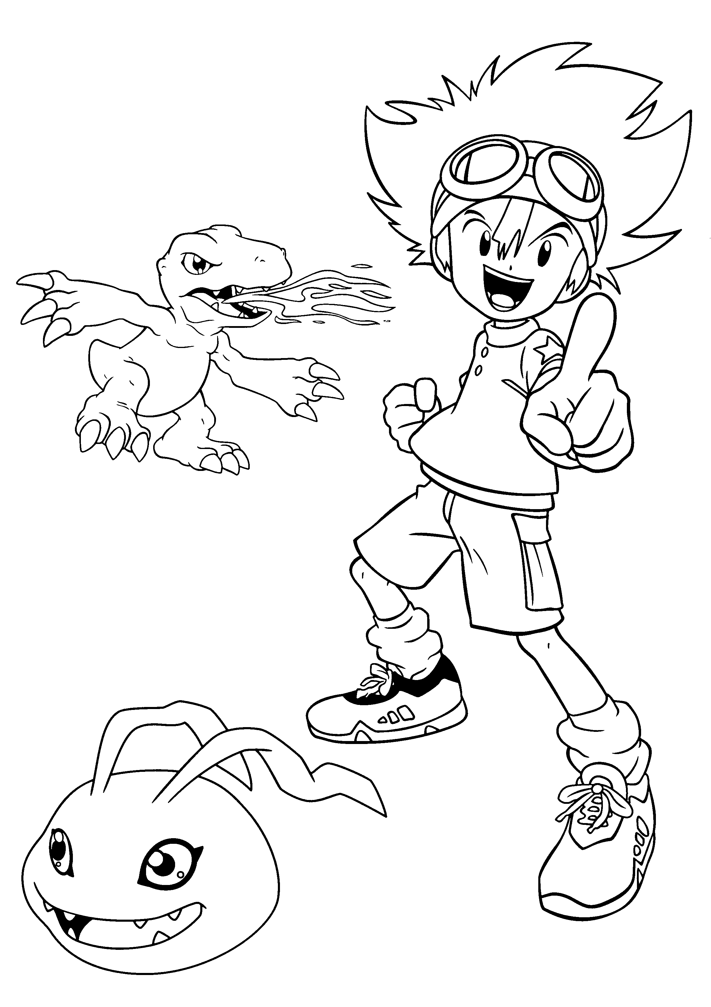 Coloring page: Digimon (Cartoons) #51625 - Free Printable Coloring Pages