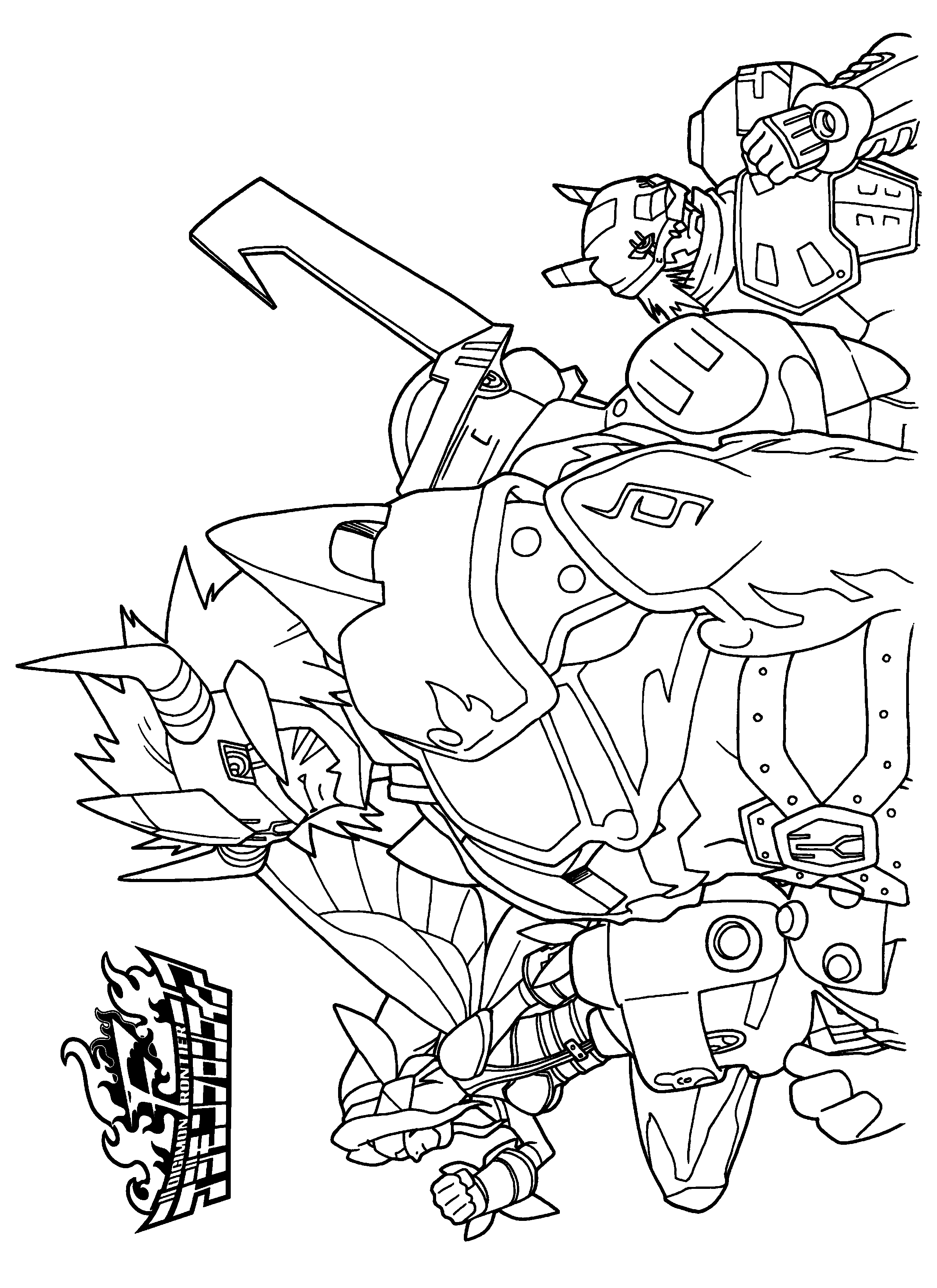 Coloring page: Digimon (Cartoons) #51627 - Free Printable Coloring Pages