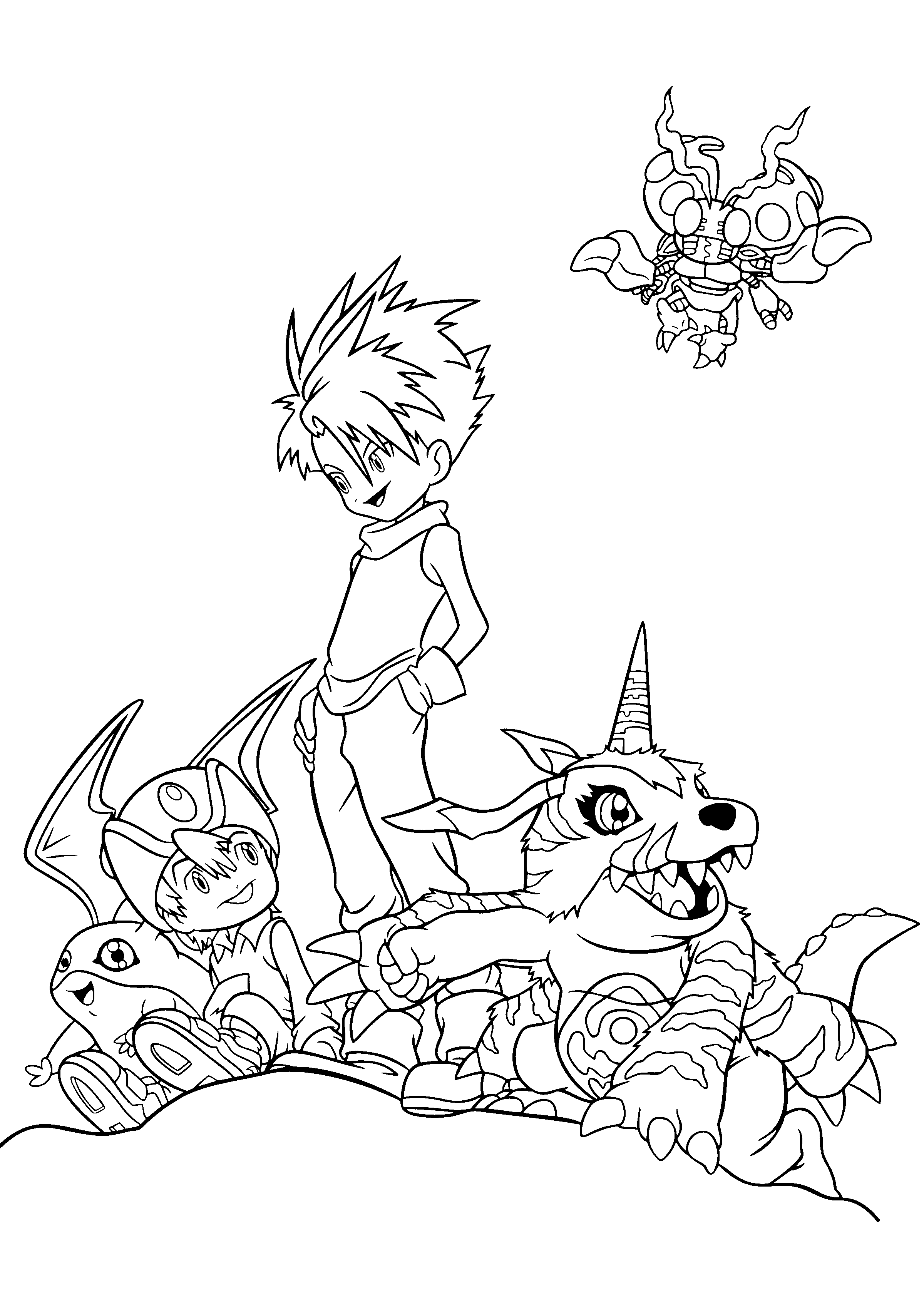 Coloring page: Digimon (Cartoons) #51657 - Free Printable Coloring Pages