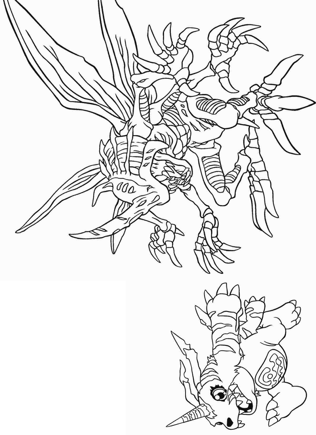 Coloring page: Digimon (Cartoons) #51658 - Free Printable Coloring Pages
