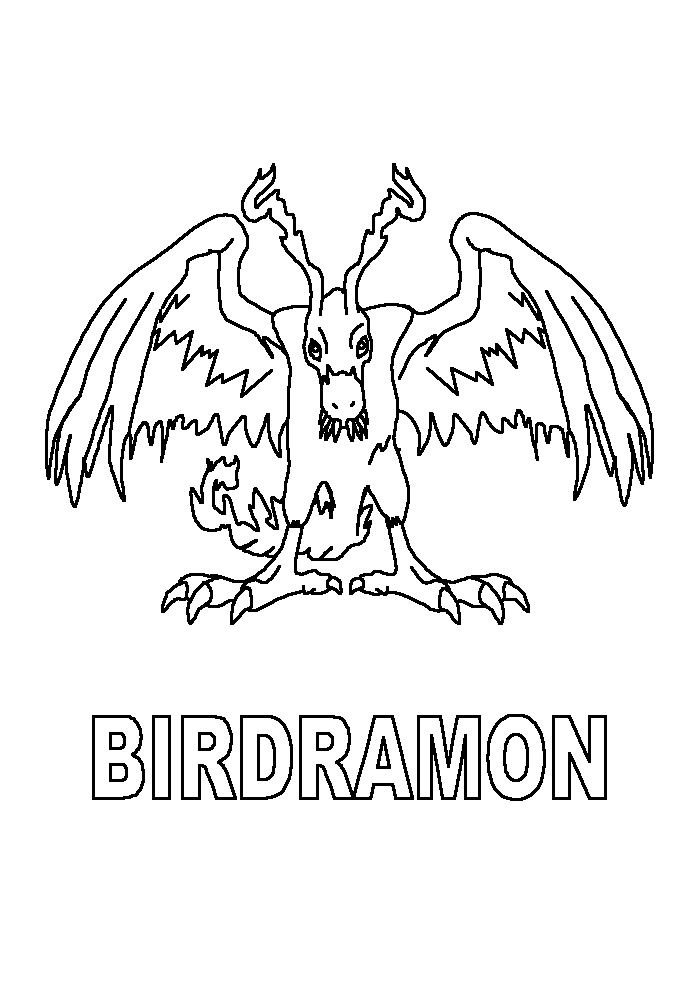 Coloring page: Digimon (Cartoons) #51660 - Free Printable Coloring Pages