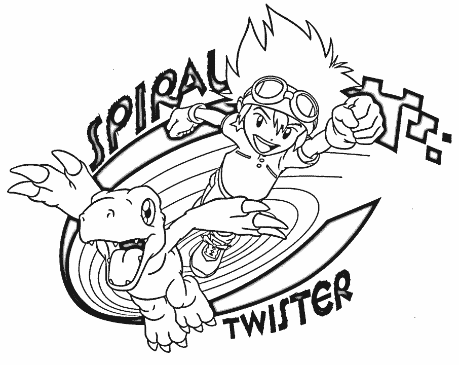 Coloring page: Digimon (Cartoons) #51667 - Free Printable Coloring Pages