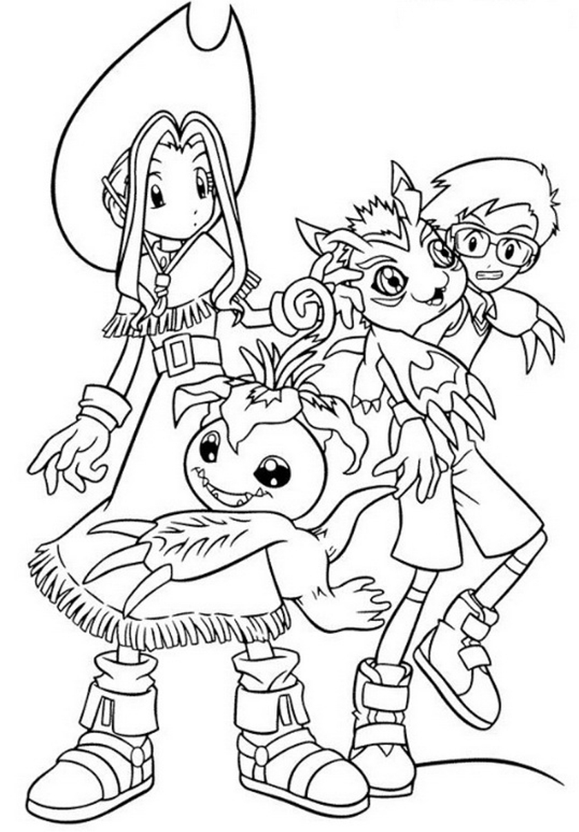 Coloring page: Digimon (Cartoons) #51683 - Free Printable Coloring Pages