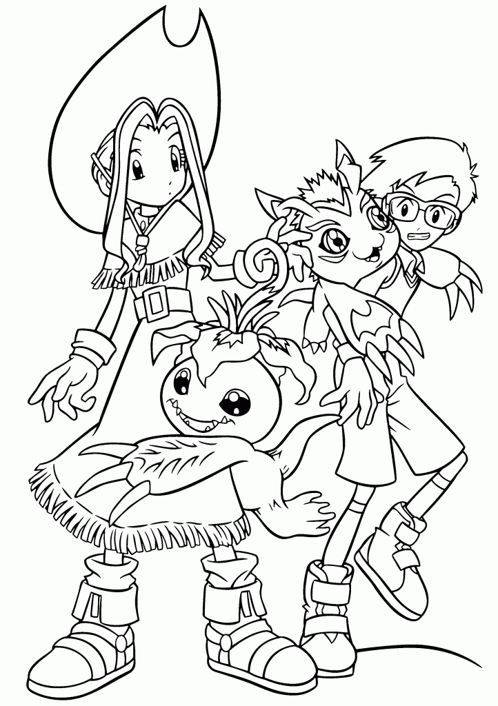 Coloring page: Digimon (Cartoons) #51713 - Free Printable Coloring Pages