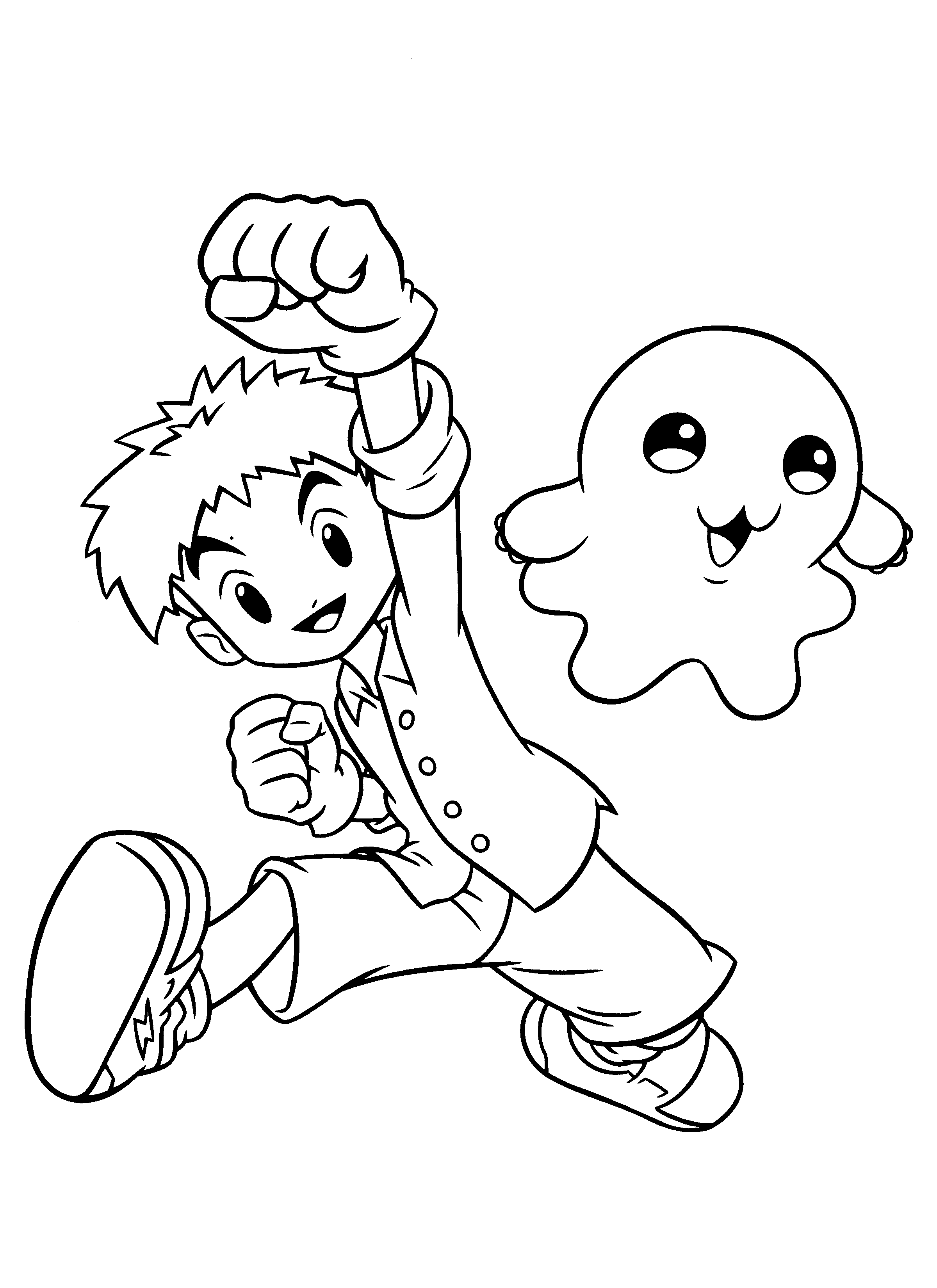 Coloring page: Digimon (Cartoons) #51716 - Free Printable Coloring Pages