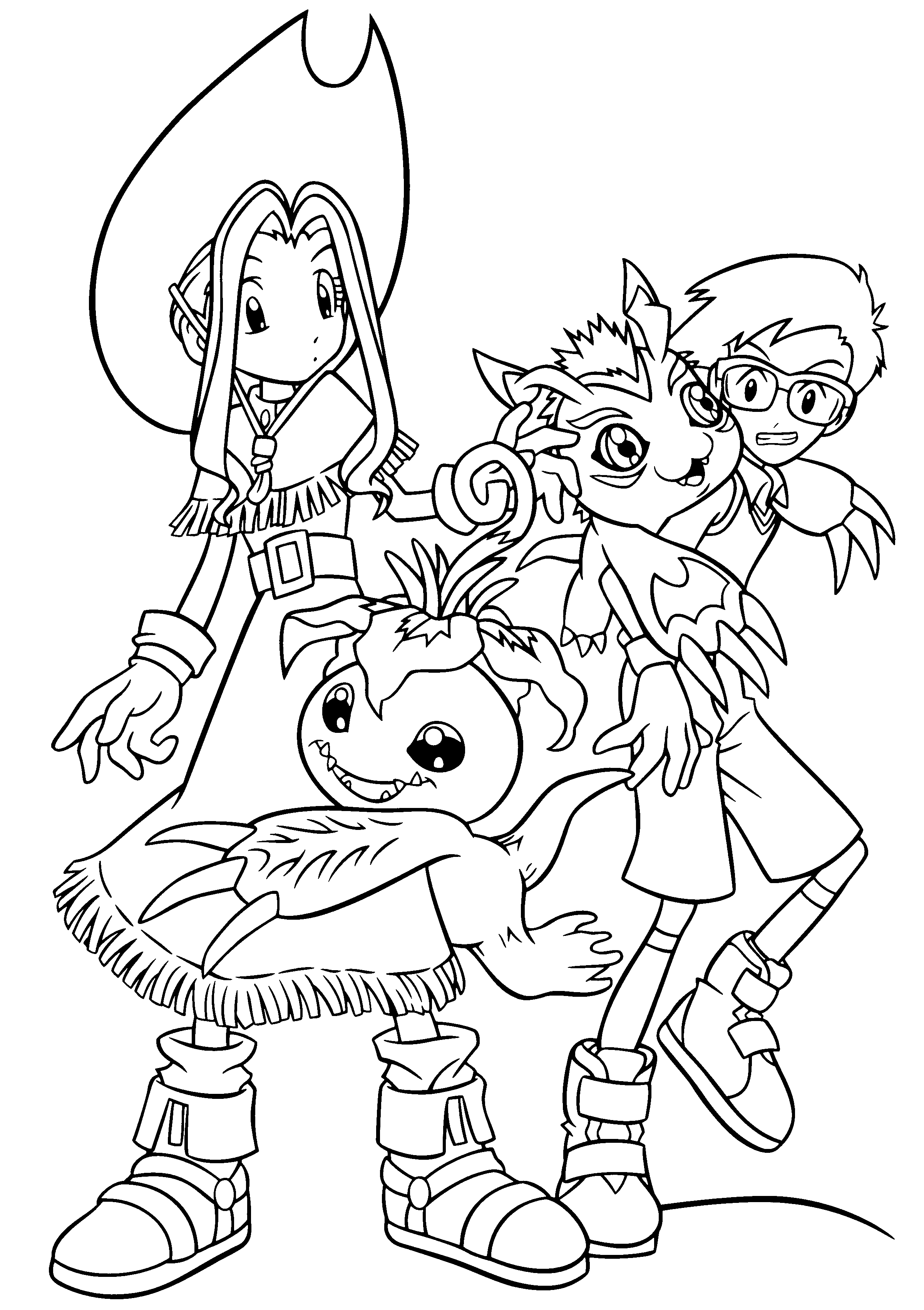 Coloring page: Digimon (Cartoons) #51726 - Free Printable Coloring Pages