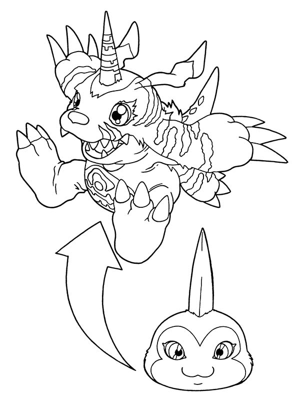 Coloring page: Digimon (Cartoons) #51731 - Free Printable Coloring Pages