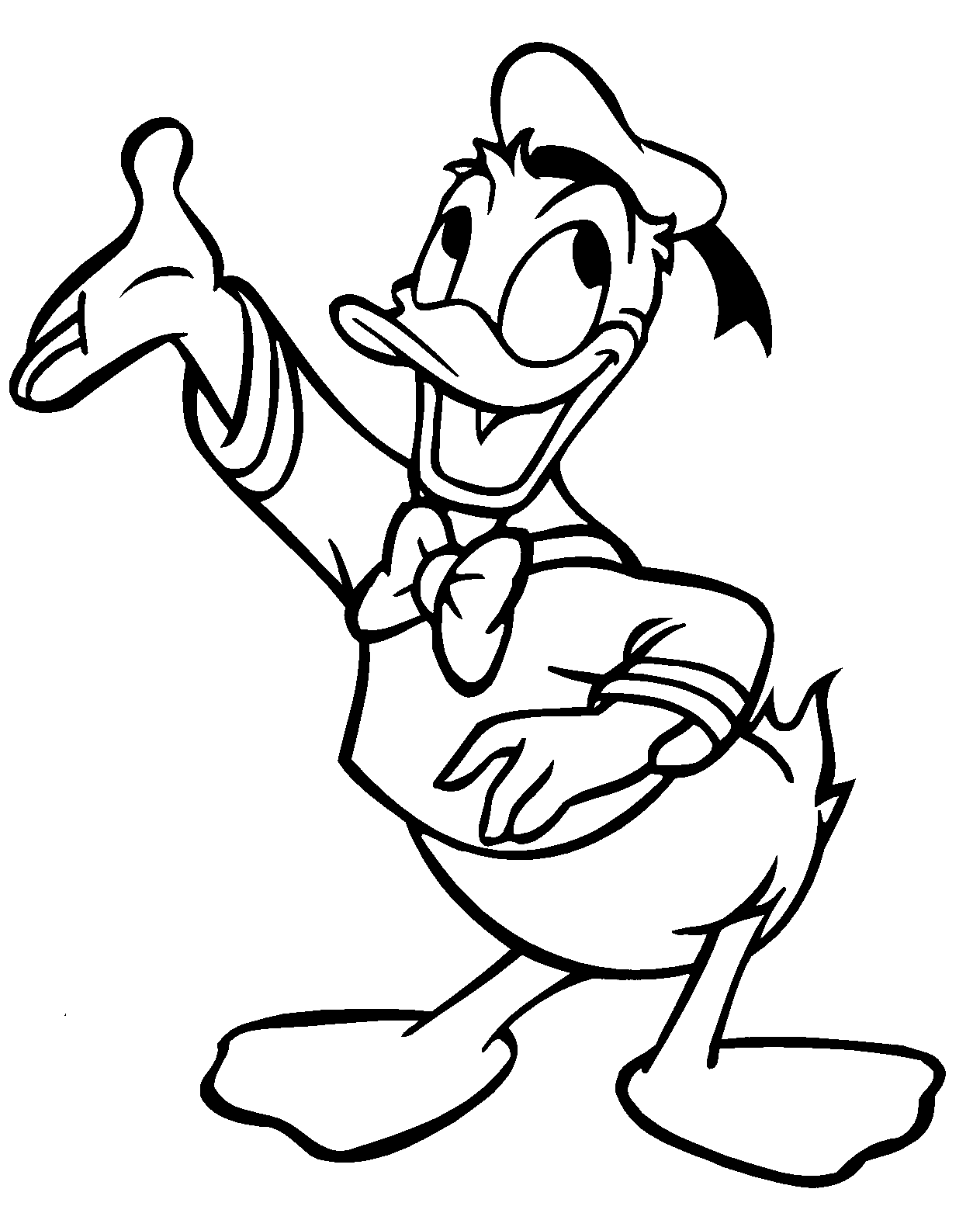 Coloring page: Donald Duck (Cartoons) #30115 - Free Printable Coloring Pages