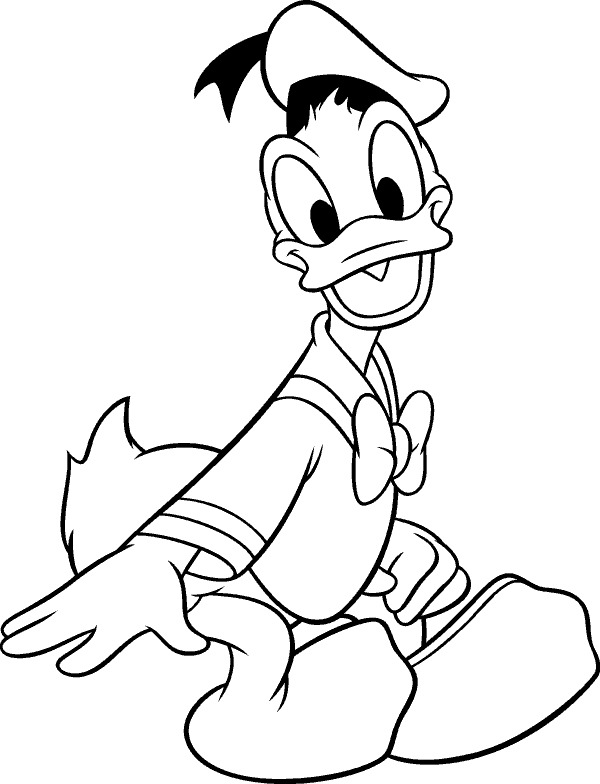 Coloring page: Donald Duck (Cartoons) #30119 - Free Printable Coloring Pages
