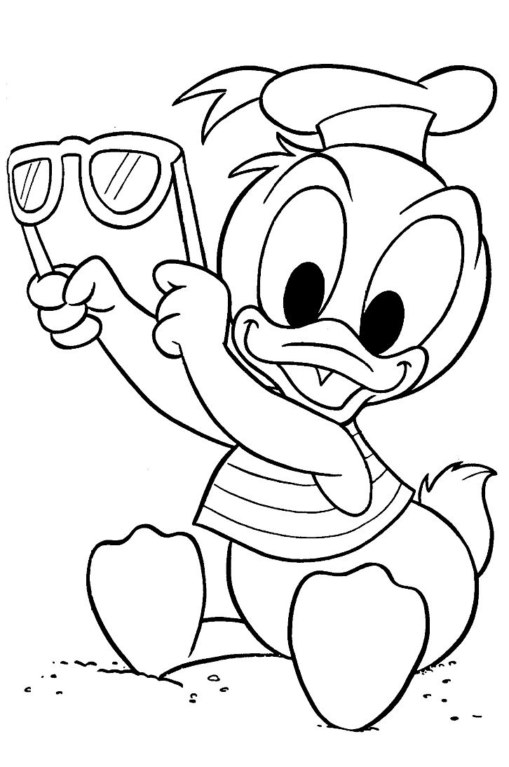 Coloring page: Donald Duck (Cartoons) #30124 - Free Printable Coloring Pages