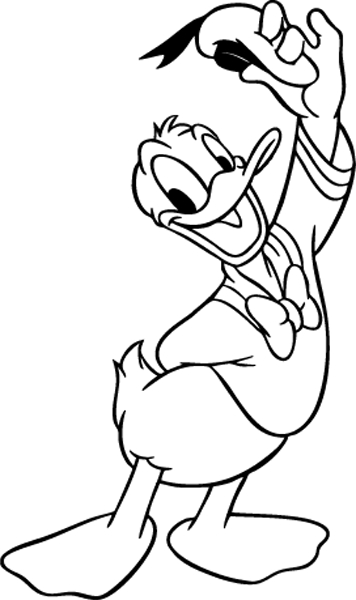 Coloring page: Donald Duck (Cartoons) #30125 - Free Printable Coloring Pages