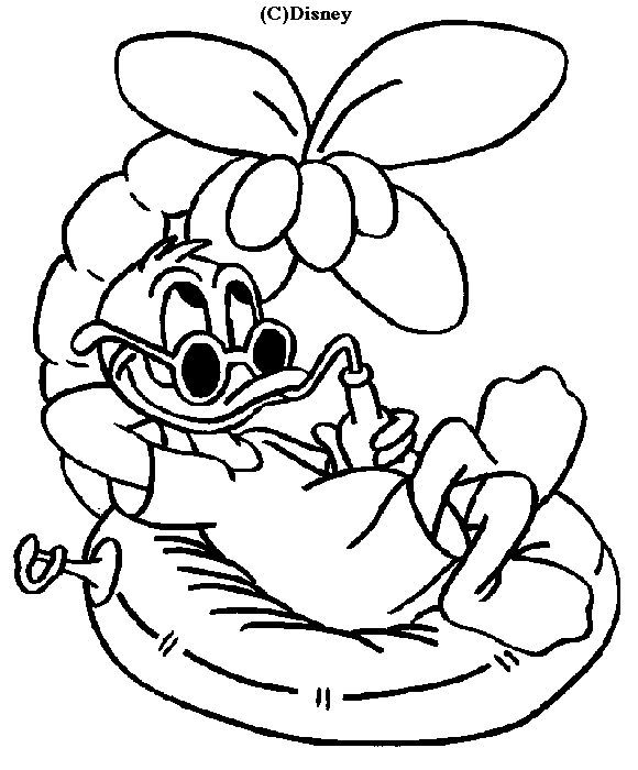 Coloring page: Donald Duck (Cartoons) #30126 - Free Printable Coloring Pages