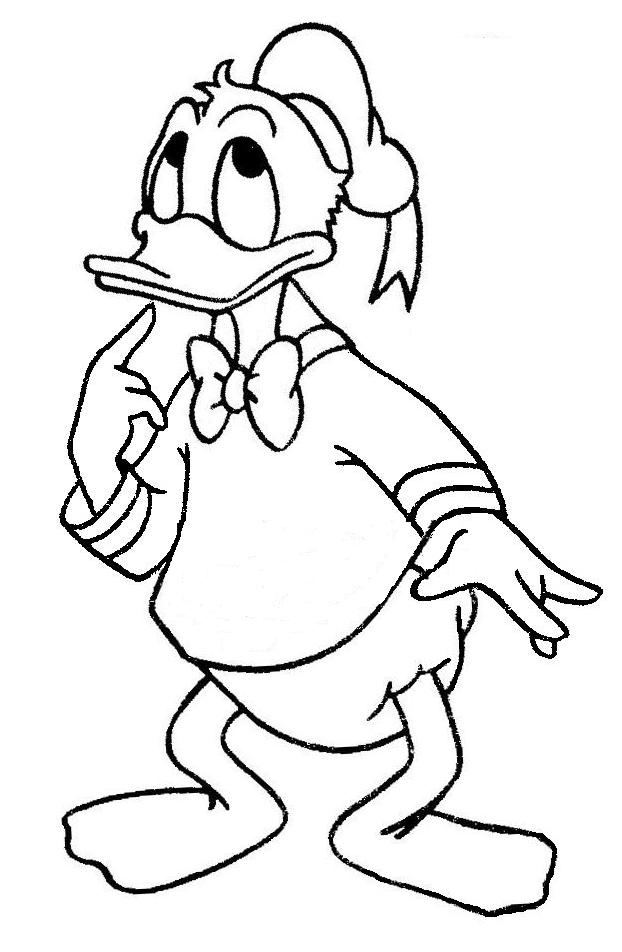 Coloring page: Donald Duck (Cartoons) #30127 - Free Printable Coloring Pages