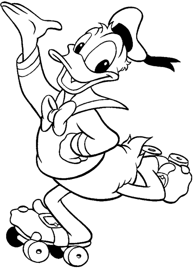 Coloring page: Donald Duck (Cartoons) #30135 - Free Printable Coloring Pages