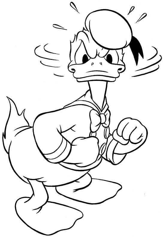 Coloring page: Donald Duck (Cartoons) #30138 - Free Printable Coloring Pages