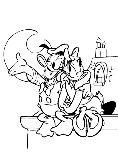 Coloring page: Donald Duck (Cartoons) #30141 - Free Printable Coloring Pages