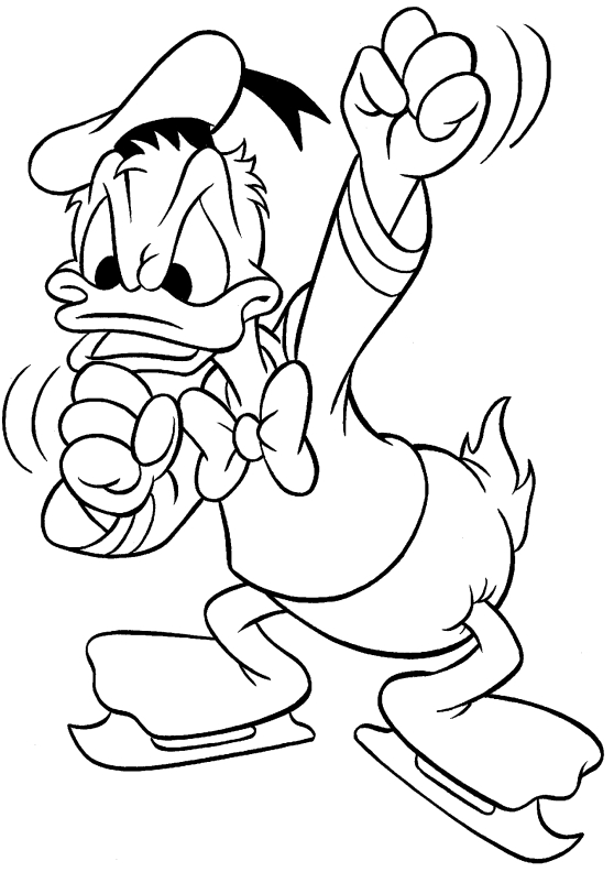 Drawing Donald Duck #30148 (Cartoons) – Printable coloring pages