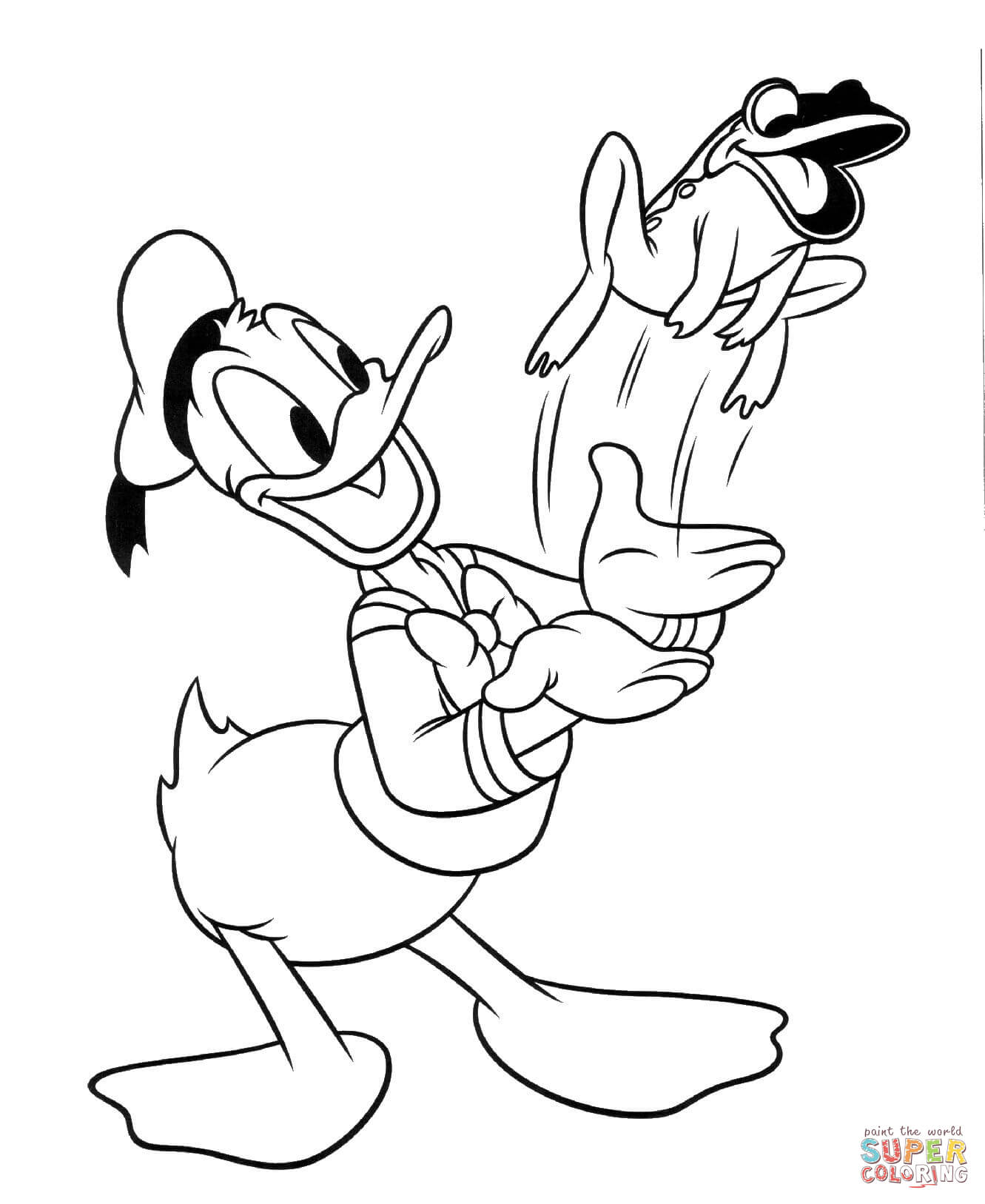 Drawing Donald Duck #30161 (Cartoons) – Printable coloring pages