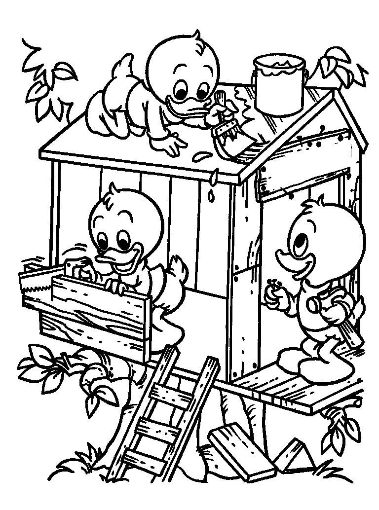 Coloring page: Donald Duck (Cartoons) #30165 - Free Printable Coloring Pages