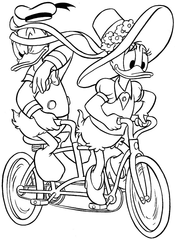 Coloring page: Donald Duck (Cartoons) #30167 - Free Printable Coloring Pages