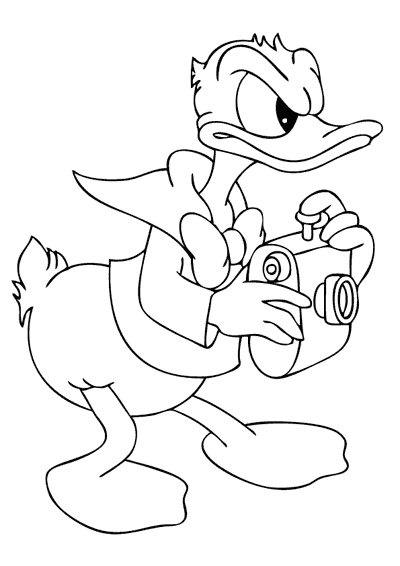 Coloring page: Donald Duck (Cartoons) #30169 - Free Printable Coloring Pages