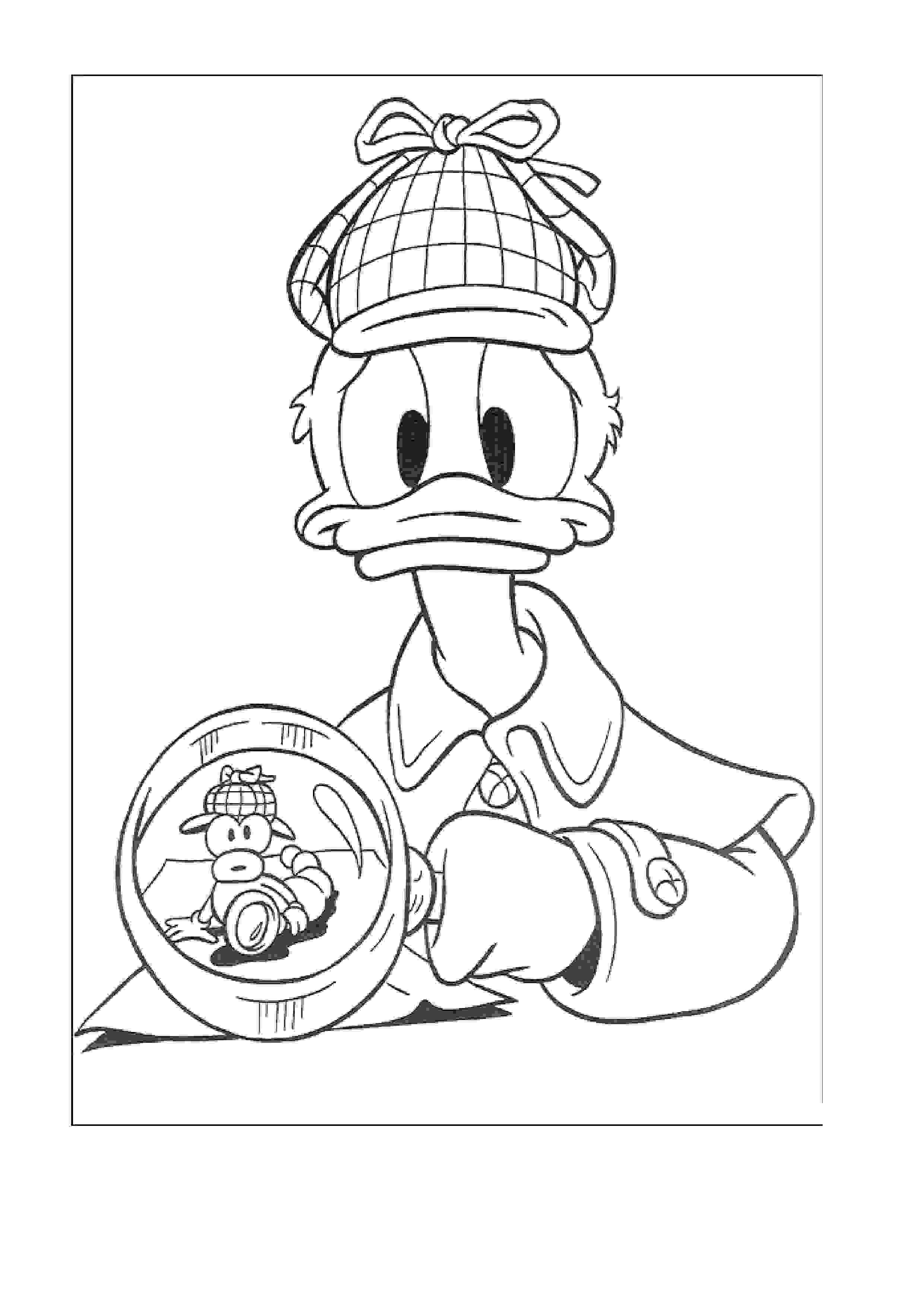 Drawing Donald Duck #30171 (Cartoons) – Printable coloring pages