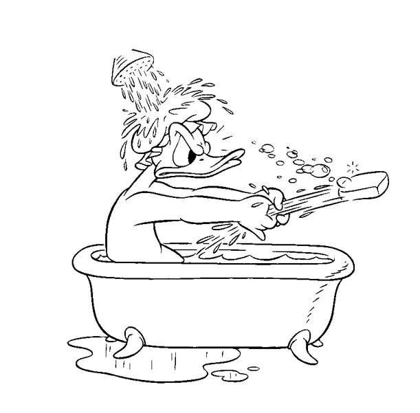 Coloring page: Donald Duck (Cartoons) #30176 - Free Printable Coloring Pages