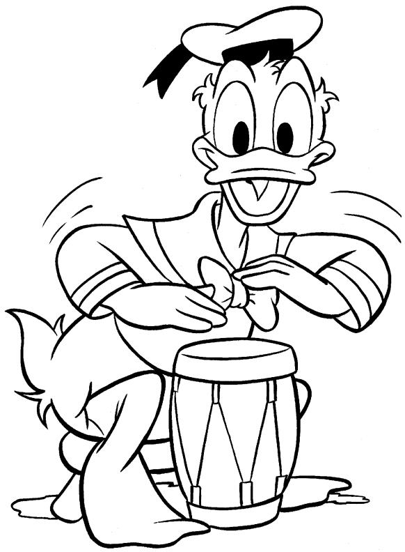 Coloring page: Donald Duck (Cartoons) #30177 - Free Printable Coloring Pages