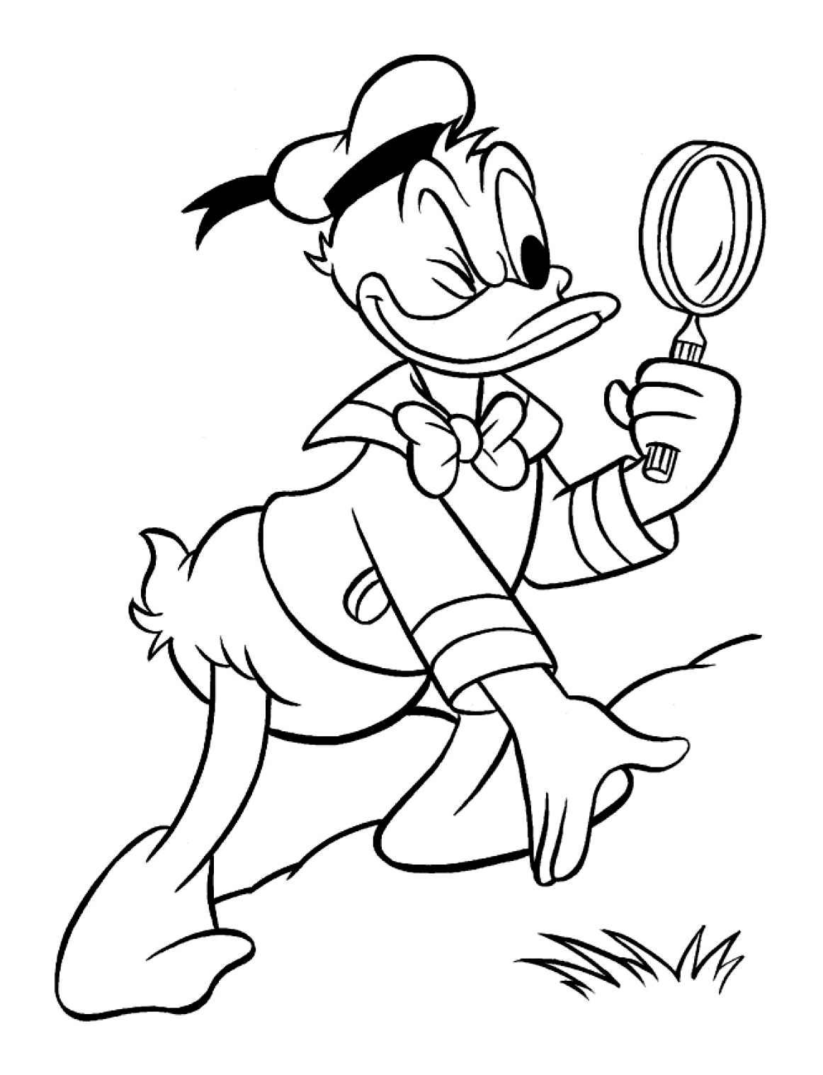Coloring page: Donald Duck (Cartoons) #30183 - Free Printable Coloring Pages