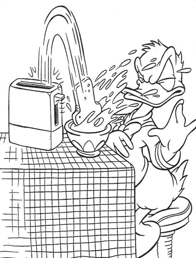 Coloring page: Donald Duck (Cartoons) #30186 - Free Printable Coloring Pages