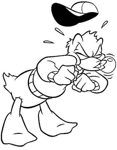 Coloring page: Donald Duck (Cartoons) #30193 - Free Printable Coloring Pages
