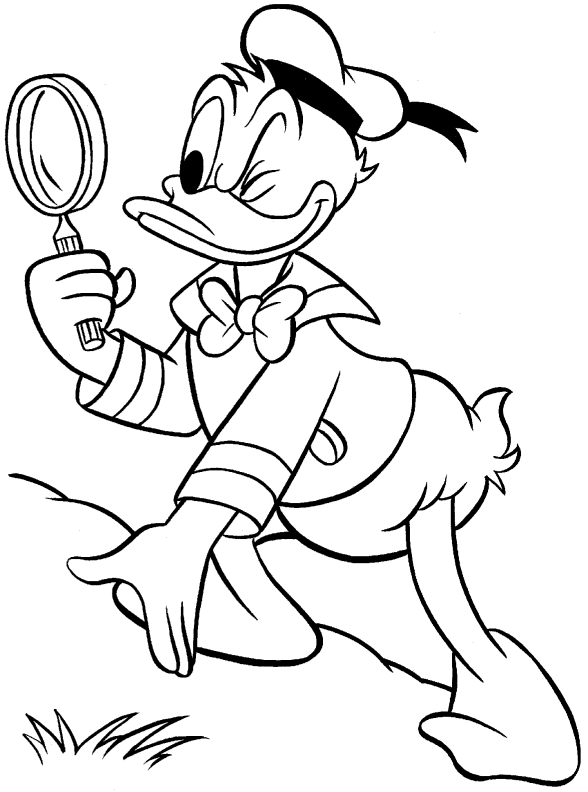 Coloring page: Donald Duck (Cartoons) #30196 - Free Printable Coloring Pages