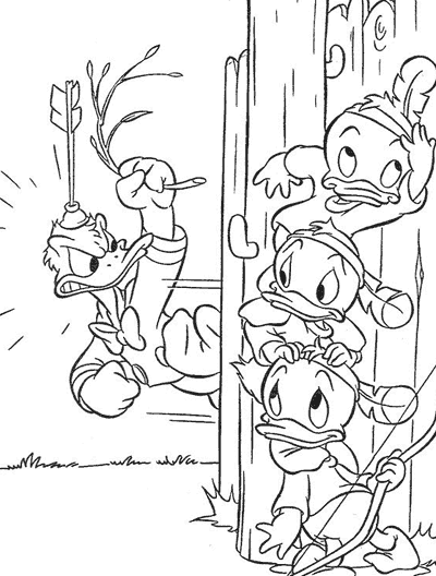 Coloring page: Donald Duck (Cartoons) #30204 - Free Printable Coloring Pages