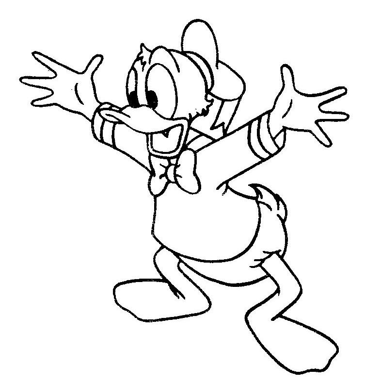 Coloring page: Donald Duck (Cartoons) #30206 - Free Printable Coloring Pages