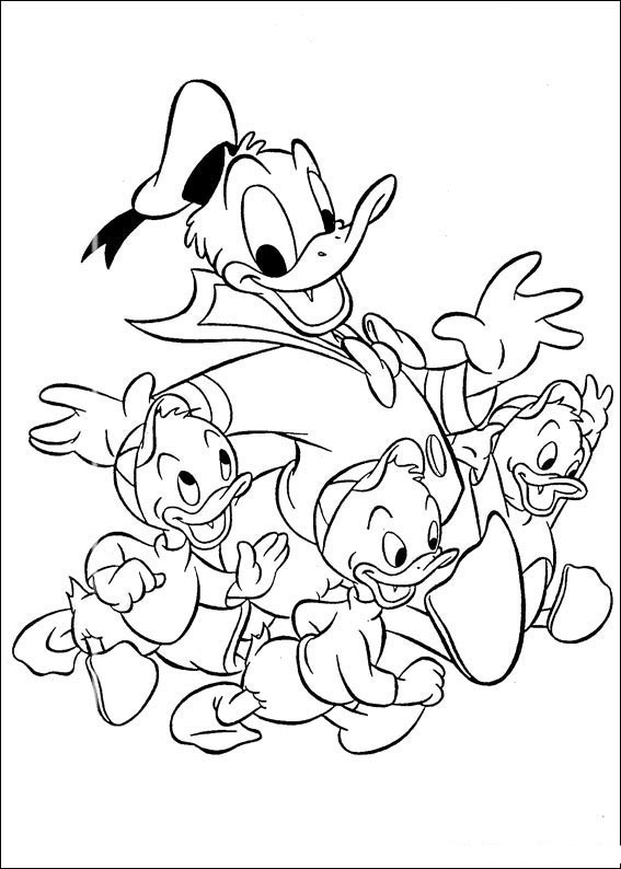 Coloring page: Donald Duck (Cartoons) #30213 - Free Printable Coloring Pages