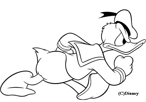 Coloring page: Donald Duck (Cartoons) #30244 - Free Printable Coloring Pages