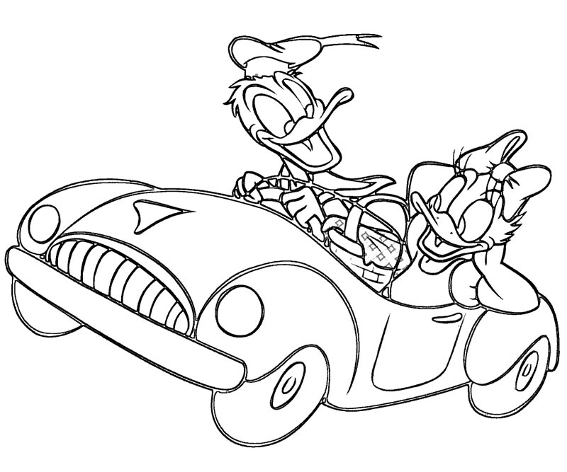 Coloring page: Donald Duck (Cartoons) #30248 - Free Printable Coloring Pages