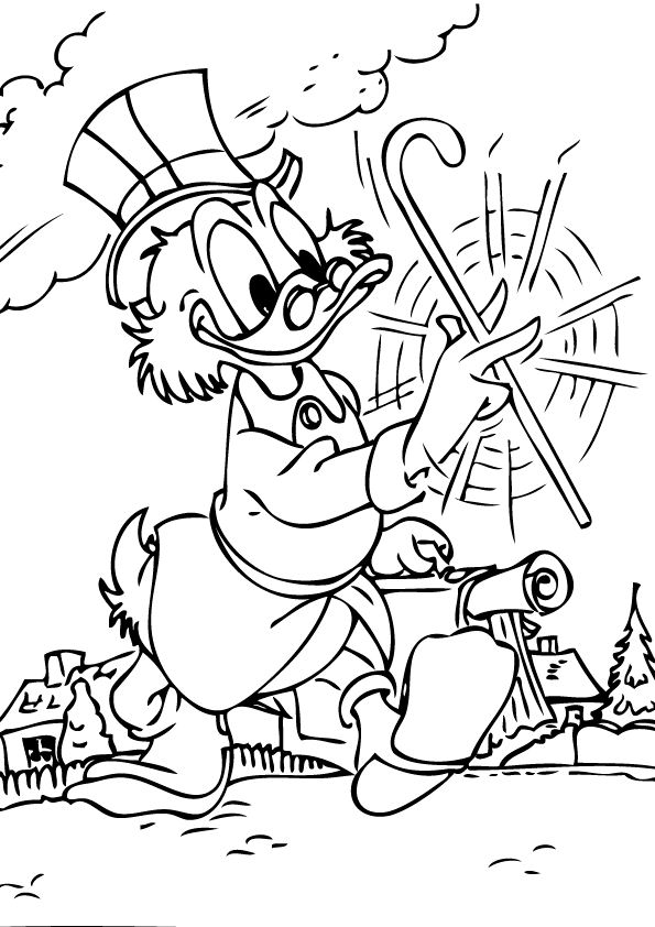 Coloring page: Donald Duck (Cartoons) #30271 - Free Printable Coloring Pages