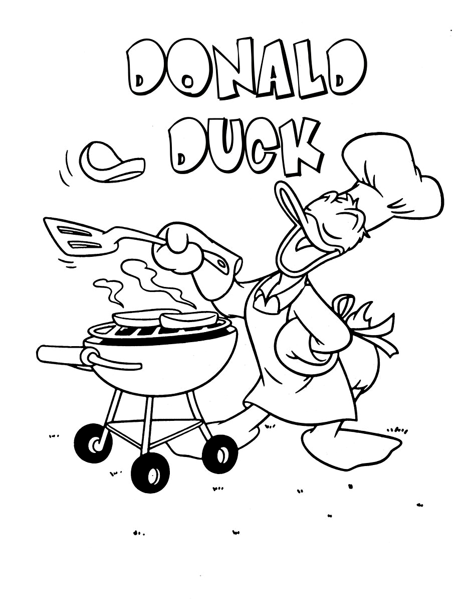 Coloring page: Donald Duck (Cartoons) #30282 - Free Printable Coloring Pages