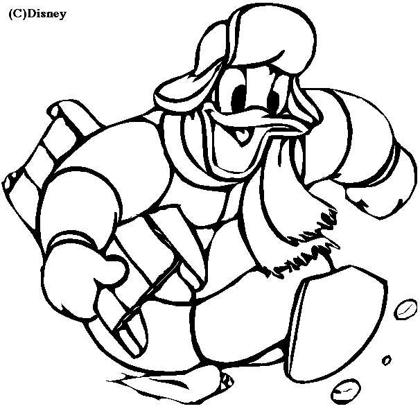 Coloring page: Donald Duck (Cartoons) #30307 - Free Printable Coloring Pages